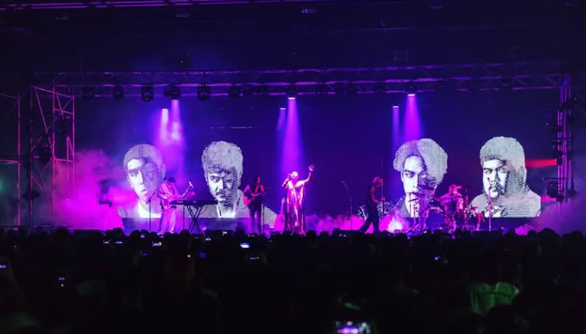 Live performance with digital visuals